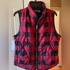 Ladies Buffalo Plaid GameDay Vest NWT